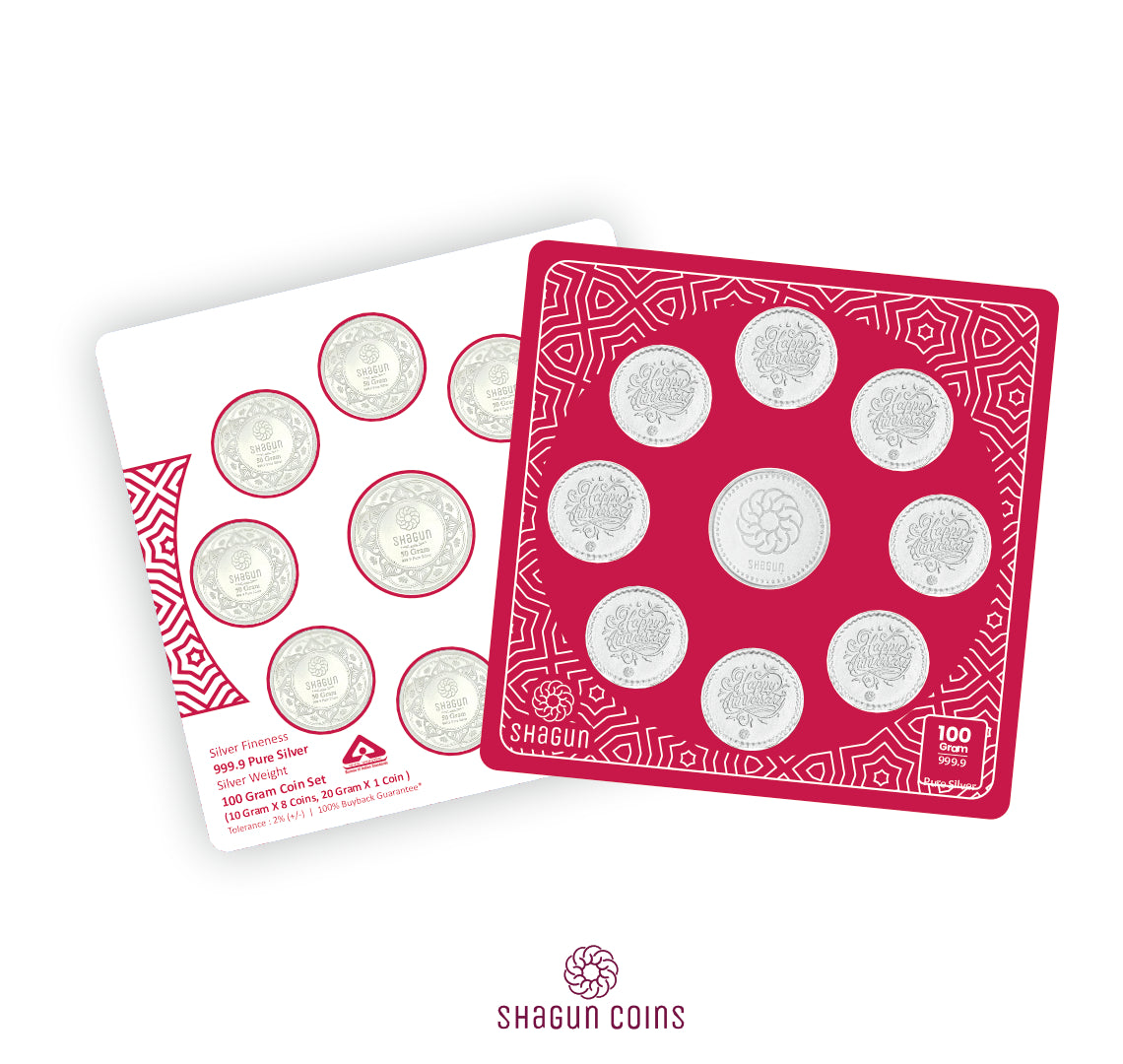 100g Silver Coin Set - Anniversary