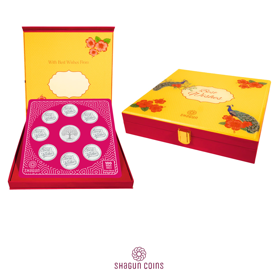 100g Silver Coin Set - Best Wishes