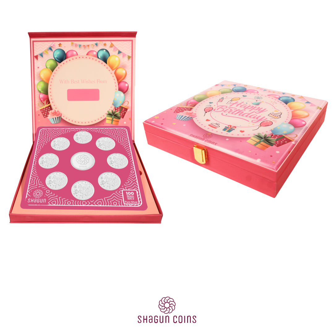 100g Silver Coin Set - Birthday