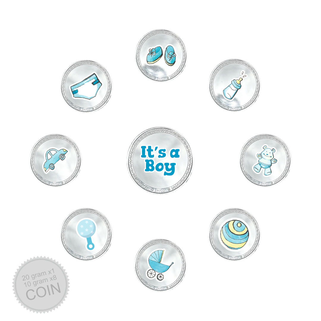100g Silver Coin Set - It's Boy