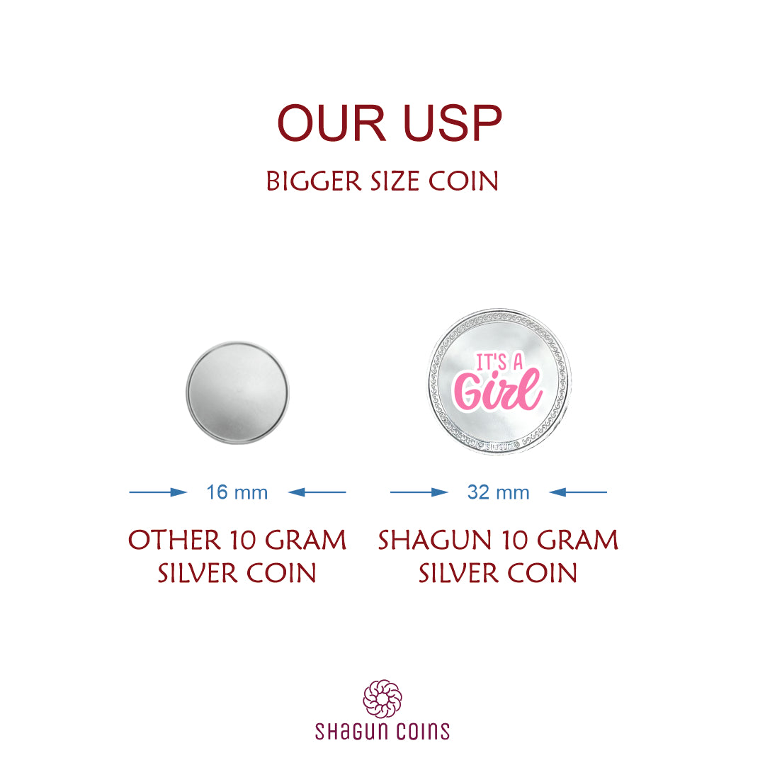 100g Silver Coin Set - It's Girl