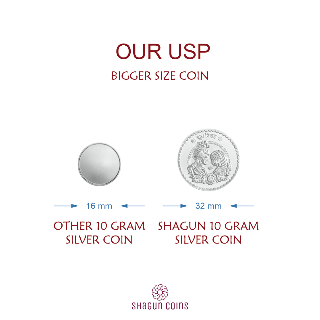 100g Silver Coin Set - Saptpadi