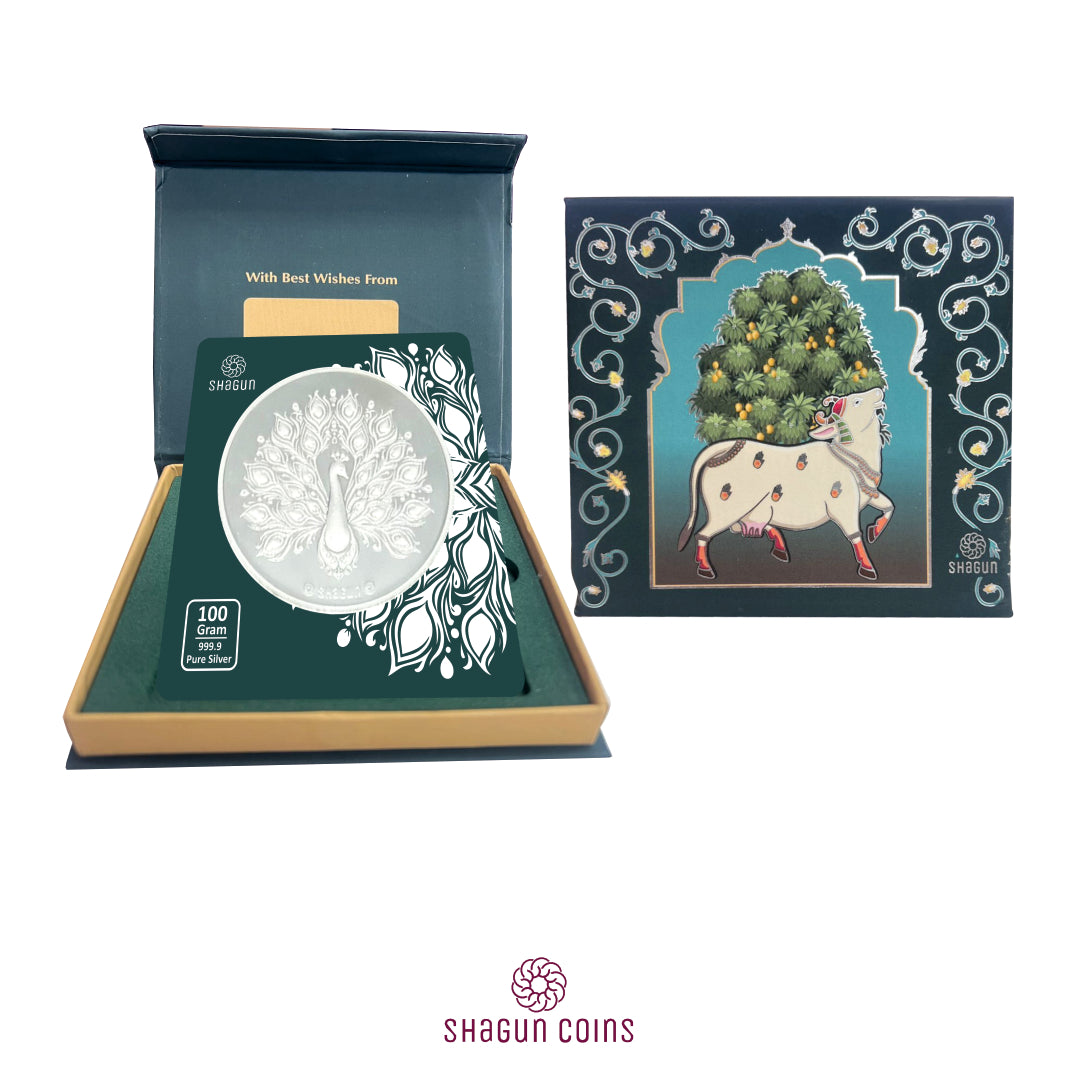 100 Gram Silver Coin - Peacock