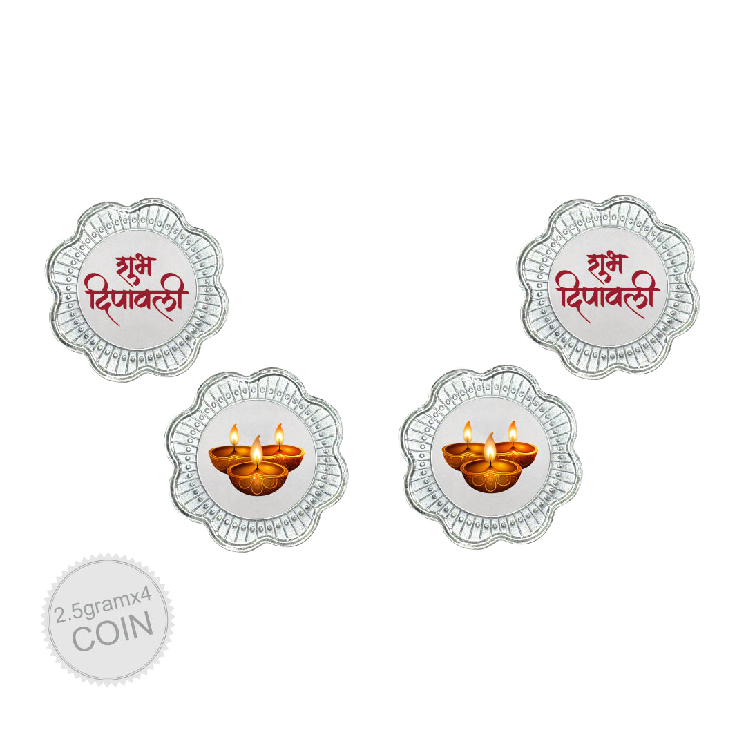 10 Gram Silver Coin Set - Diwali