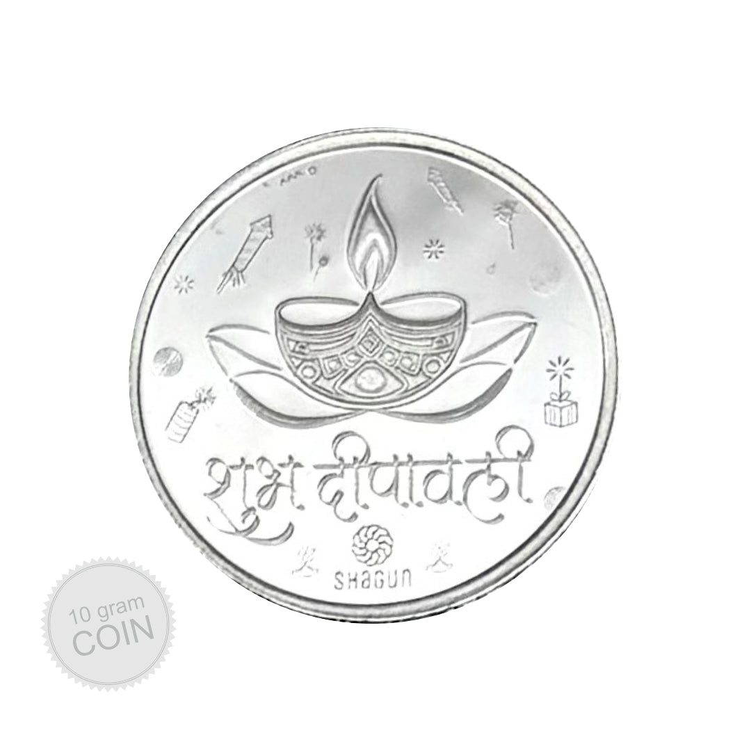 10 Gram Silver Coin - Diwali