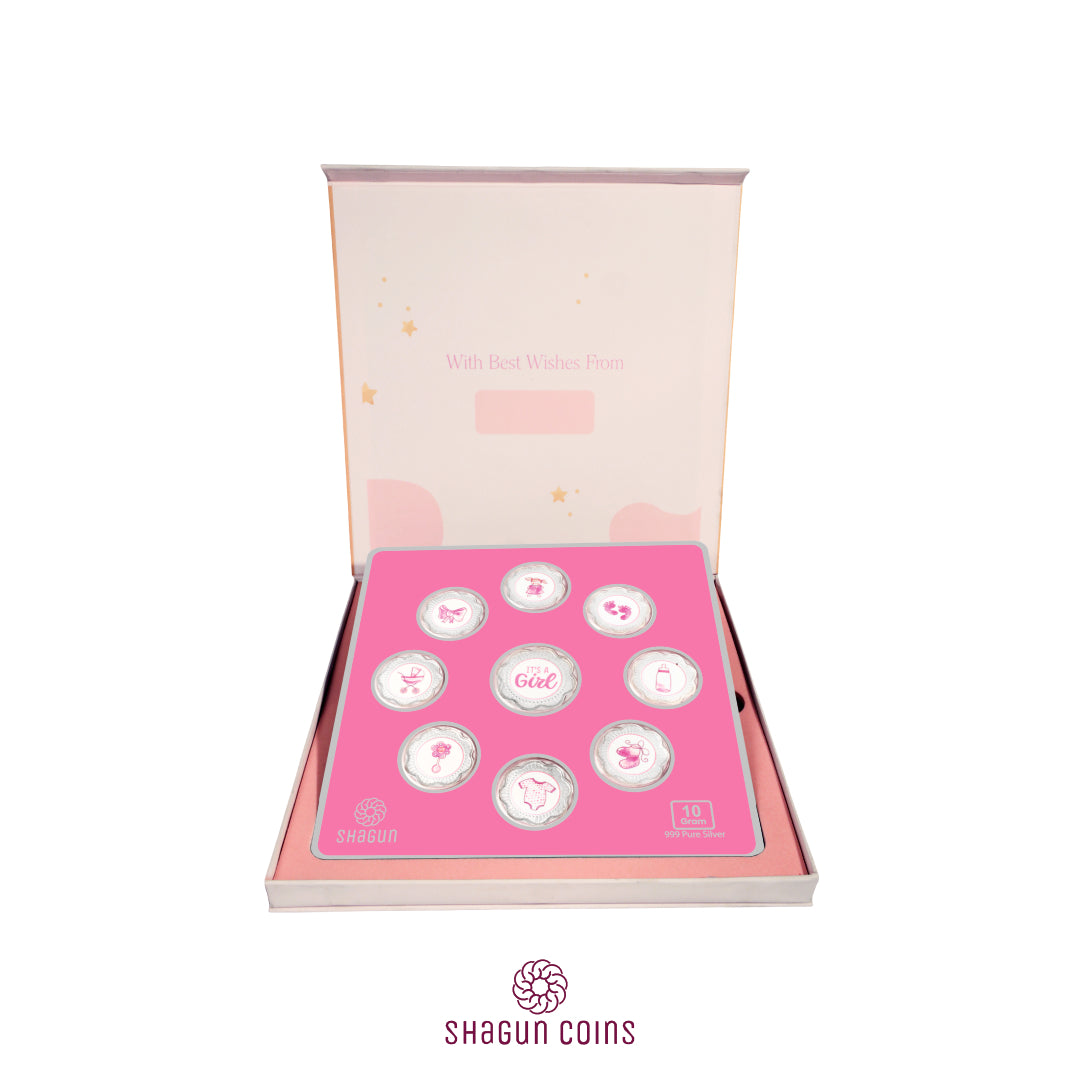 10g Silver Coin Set - Its A Girl