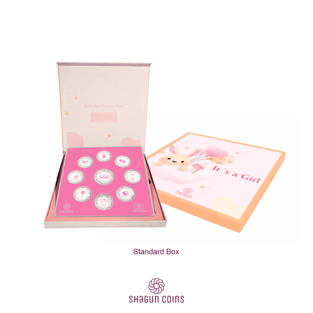 10g Silver Coin Set - Its A Girl