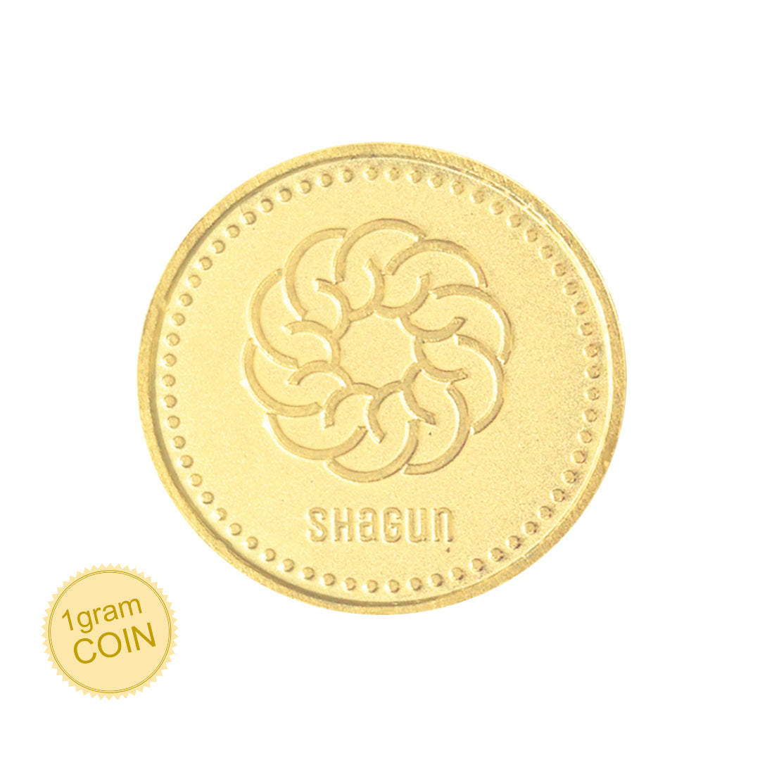 1 Gram Gold Coin - Shagun