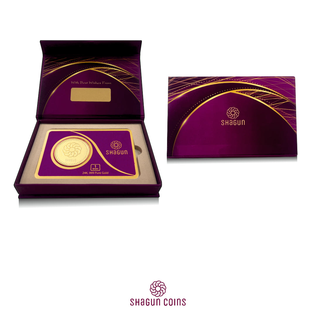 1 Gram Gold Coin - Shagun