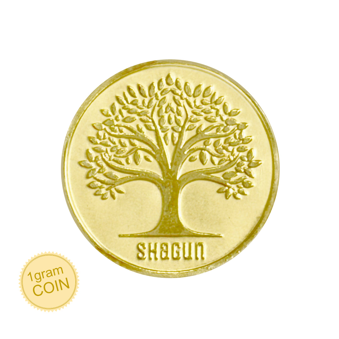 1 Gram Gold Coin - Tree