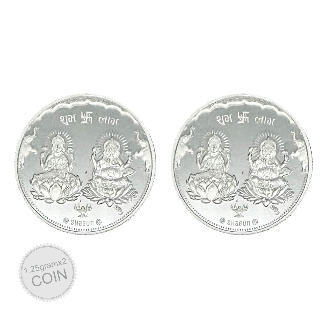2.5 Gram Silver Coin Set - Lakshmi Ji