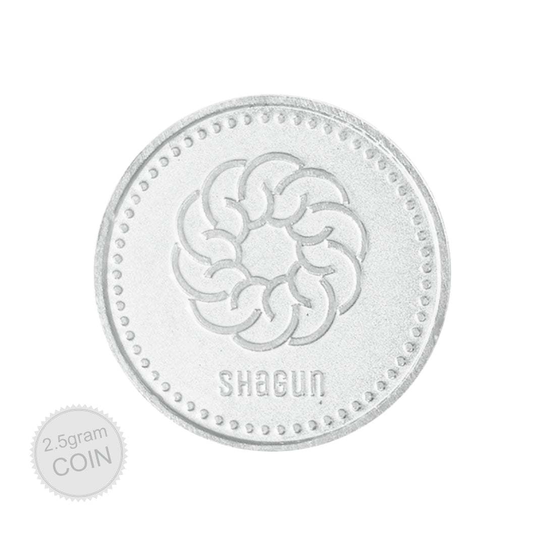 2.5 Gram Big Size Silver Coin - Shagun