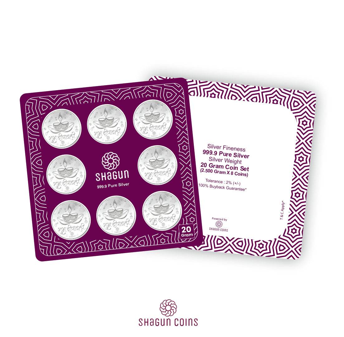 20 Gram Silver Coin Set - Diwali 4