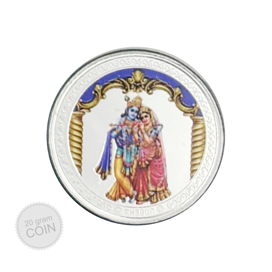 20 Gram Silver Coin - Krishna Ji