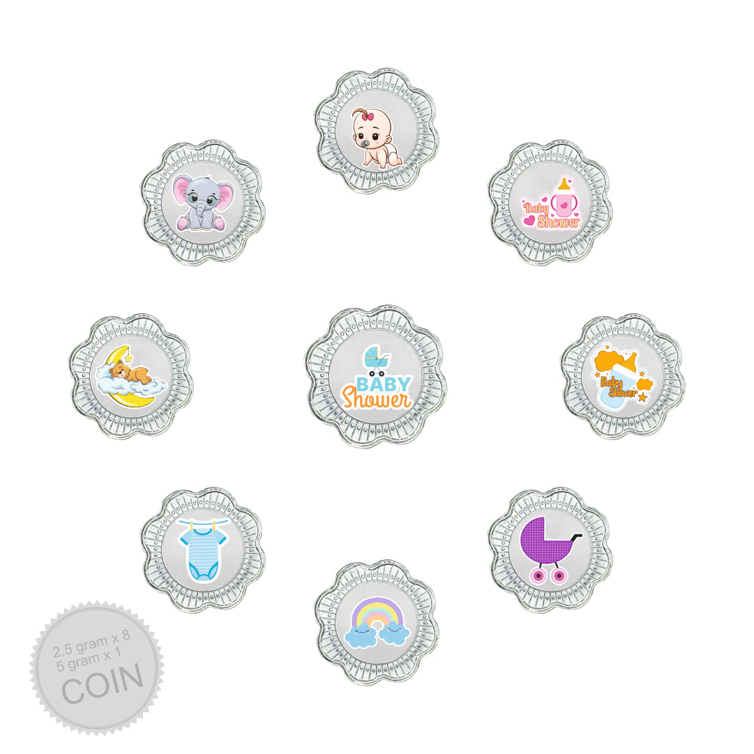 25g Silver Coin Set - Baby Shower