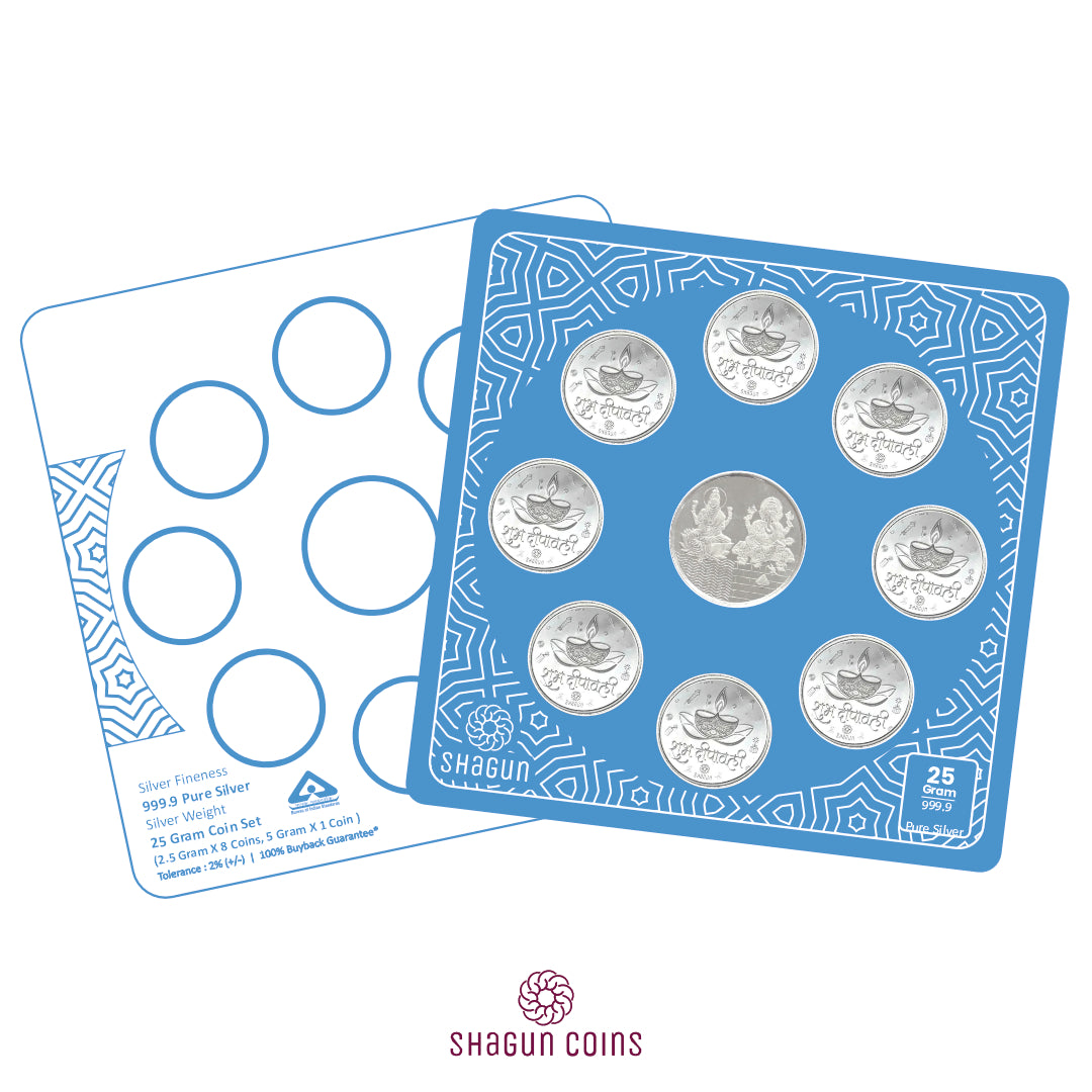 25g Silver Coin Set - Diwali 1