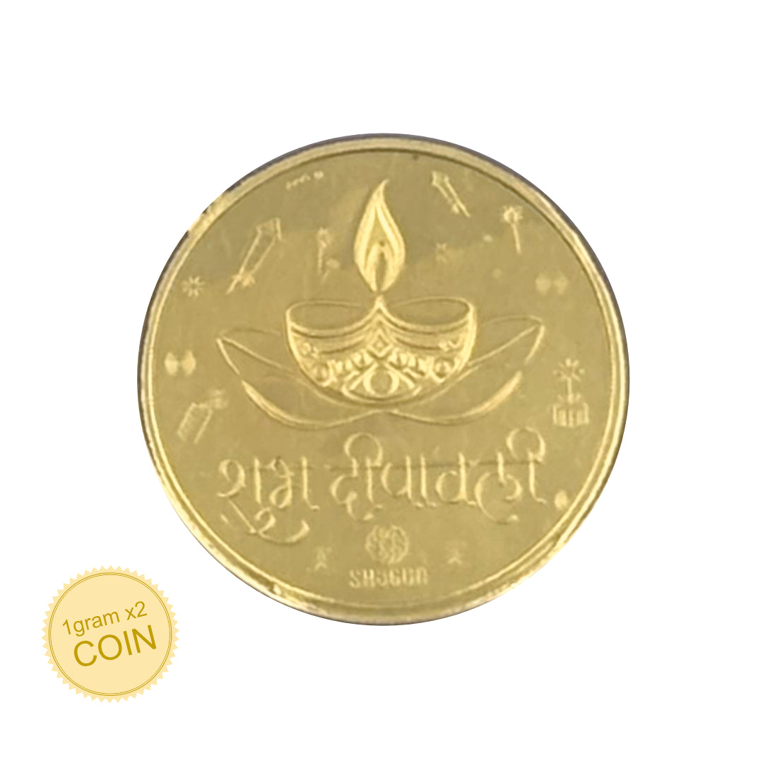 2 Gram Gold Coin Set - Diwali 2