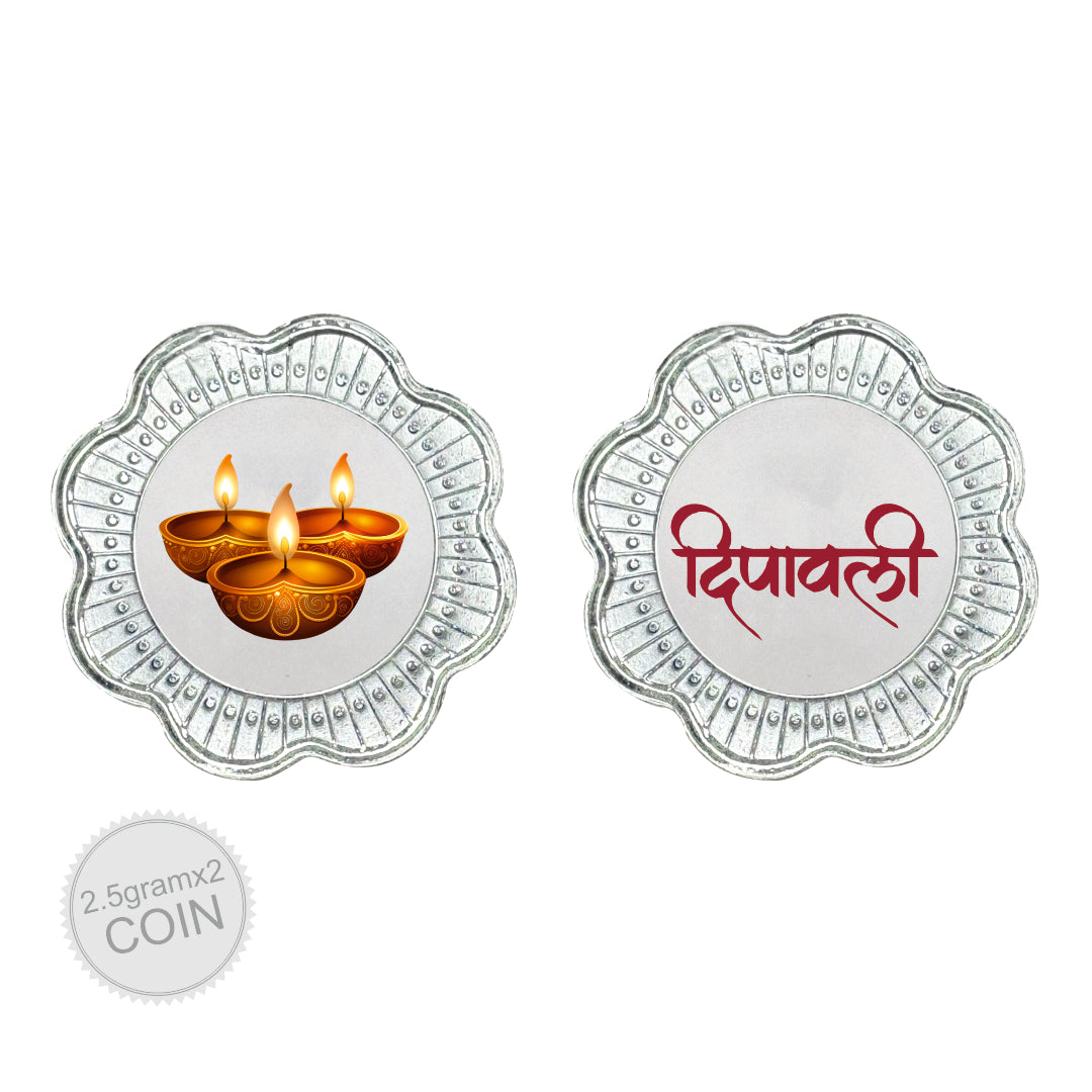 5 Gram Silver Coin Set - Diwali 1