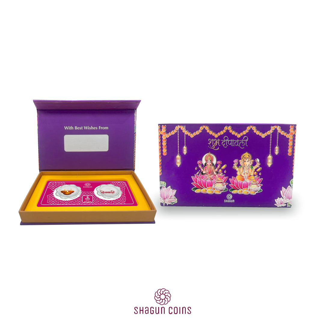 5 Gram Silver Coin Set - Diwali 1