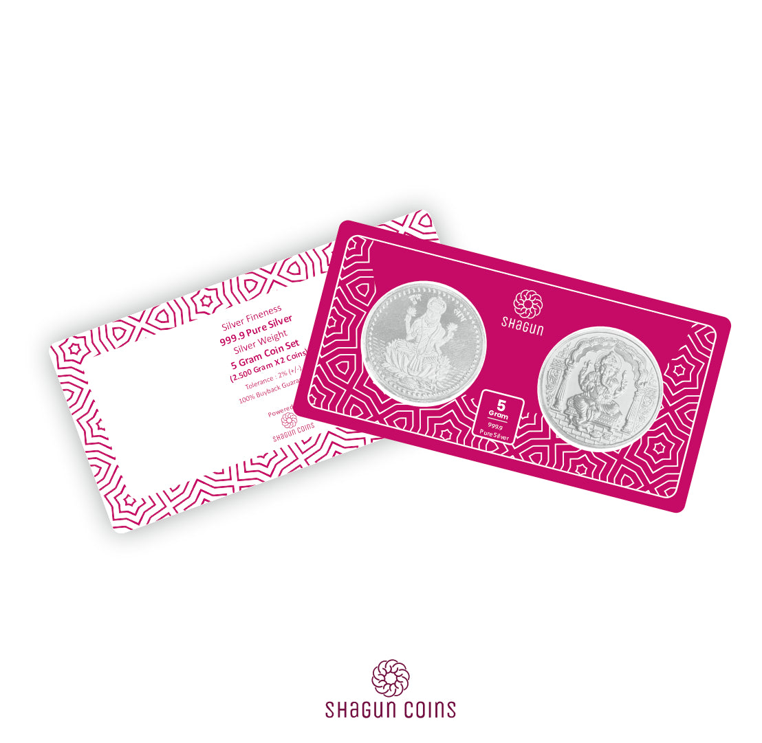 5 Gram Silver Coin Set - Diwali 3