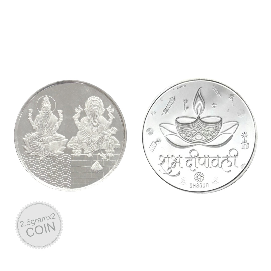 5 Gram Silver Coin Set - Diwali 4