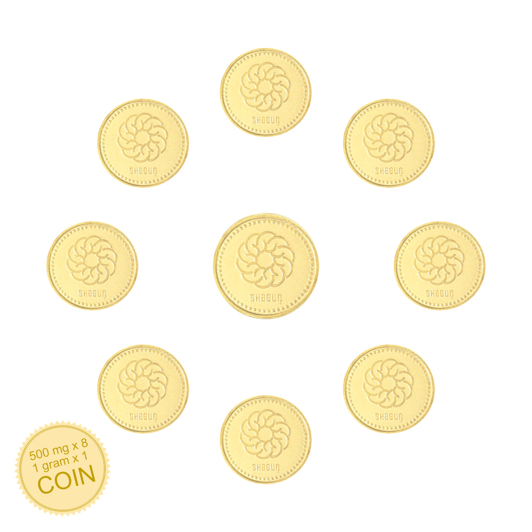 5 Gram Gold coins set - Shagun