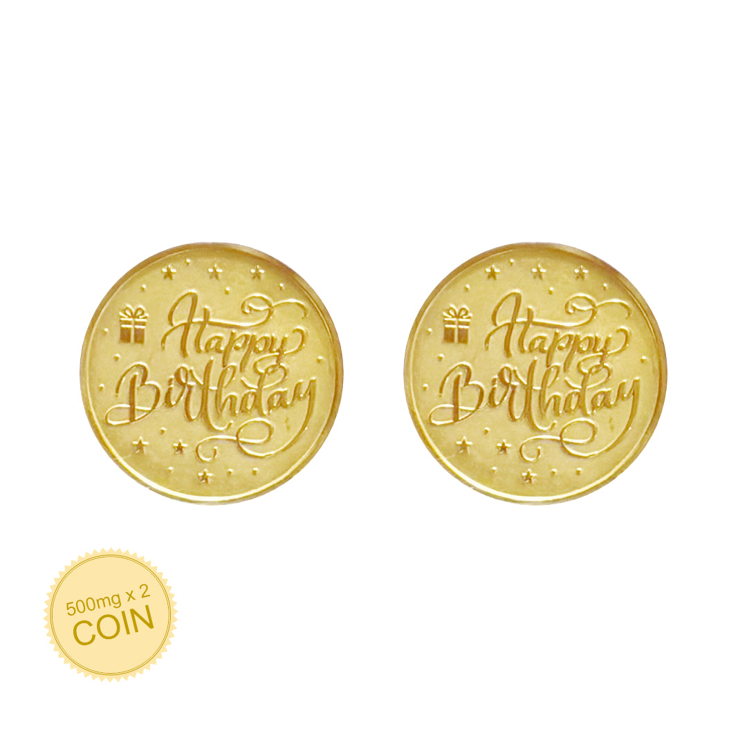 1 Gram Gold Coin Set - Birthday
