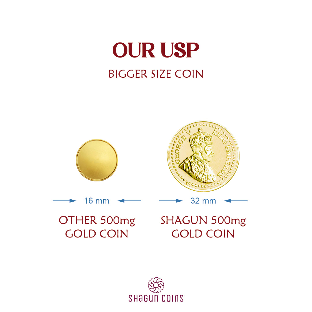 500mg Gold Coin - King