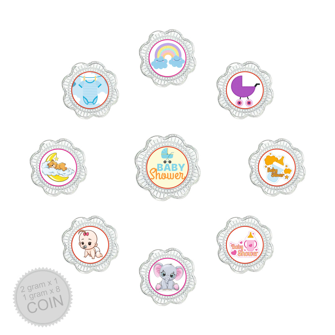 10g Silver Coin Set - Baby Shower