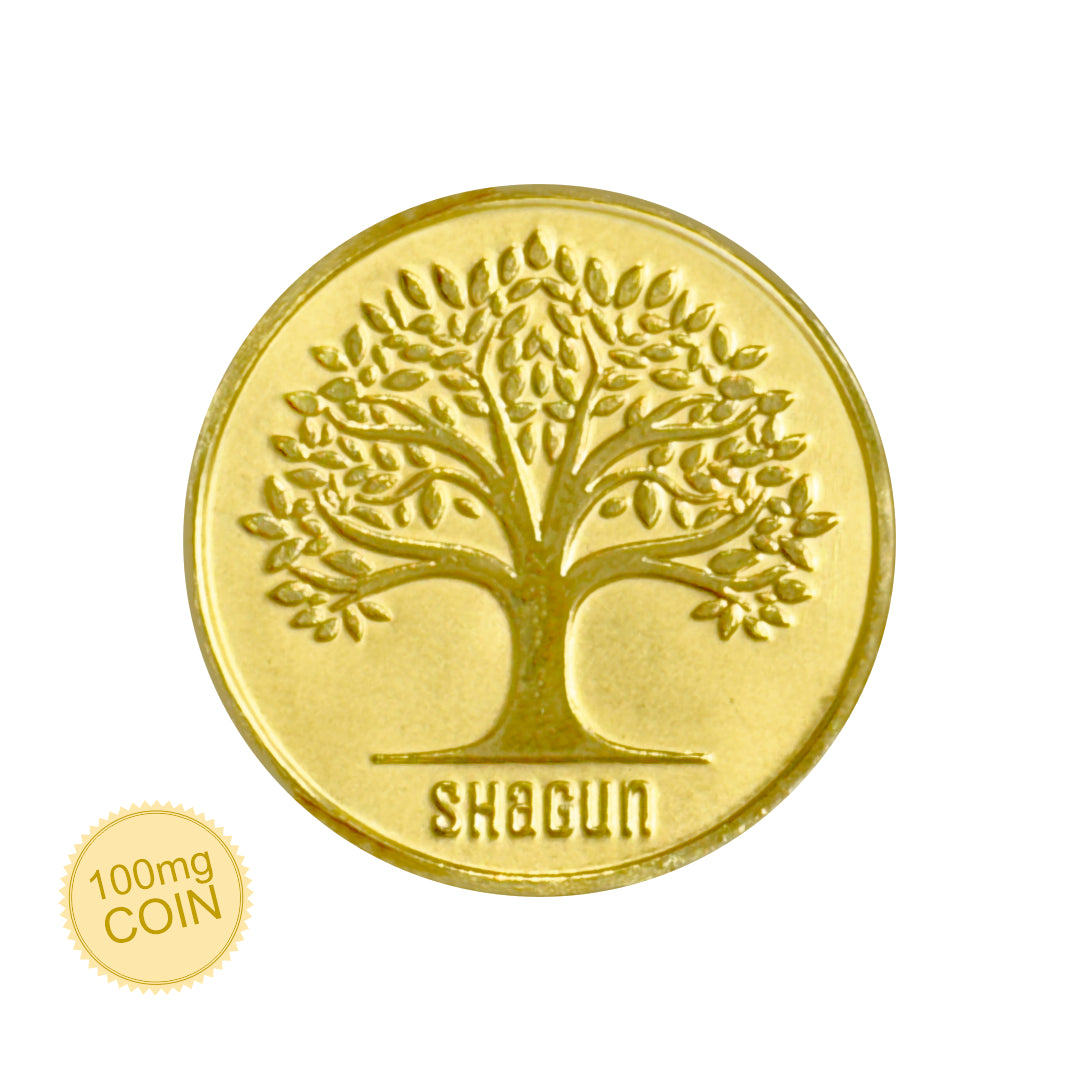 100mg Gold Coin - Best Wishes