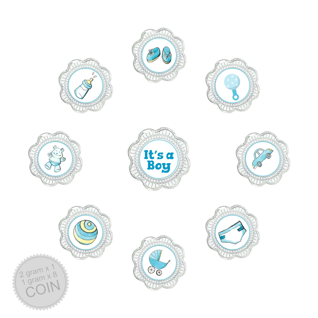 10g Silver Coin Set - Its A Baby Boy