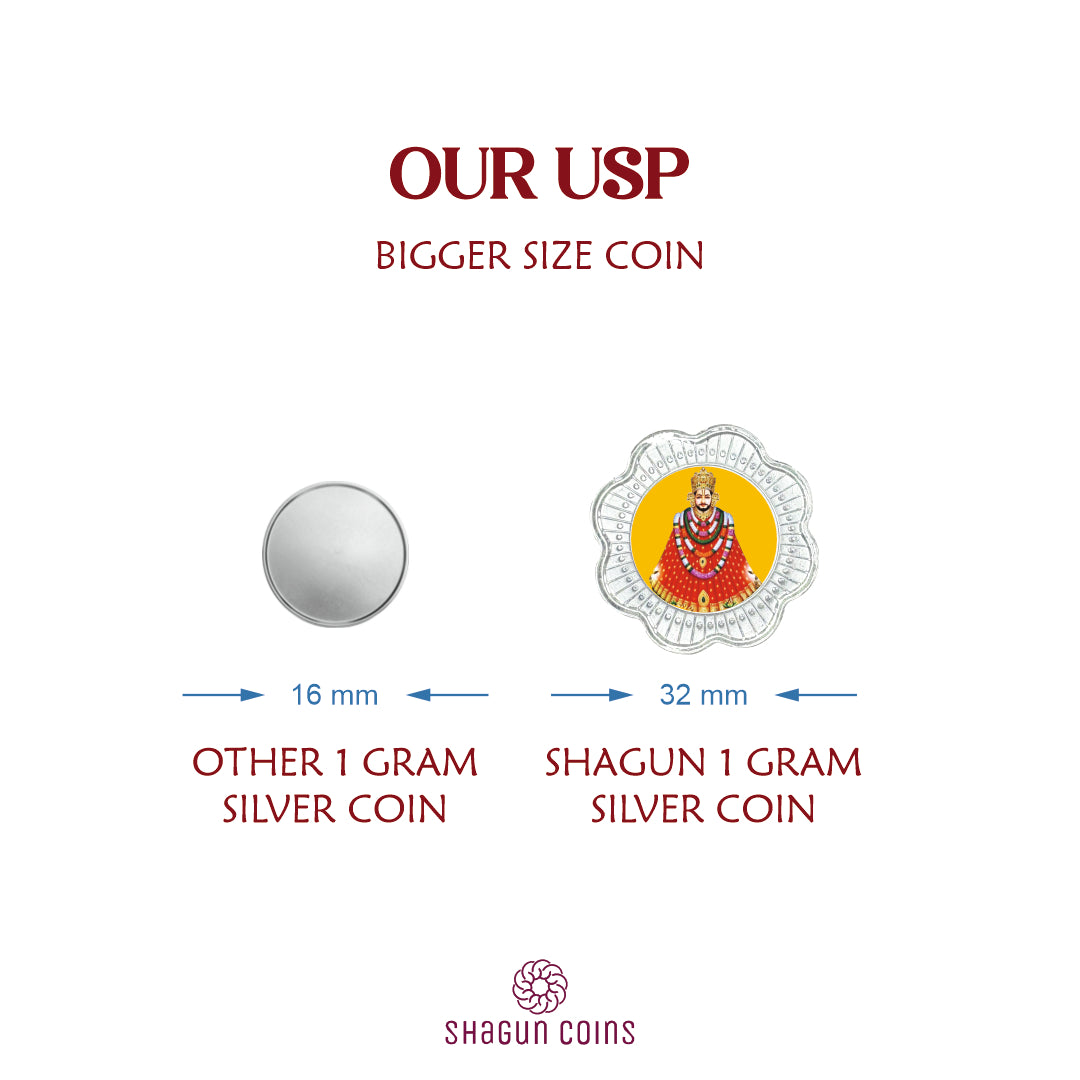 10g Silver Coin Set - Khatu Shyam
