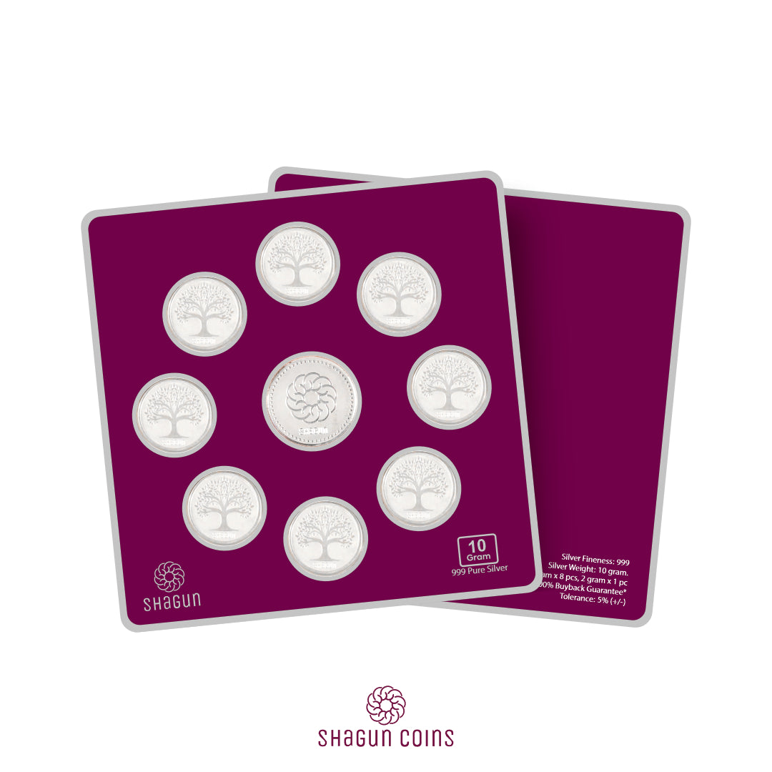 10g Silver Coin Set - Tree