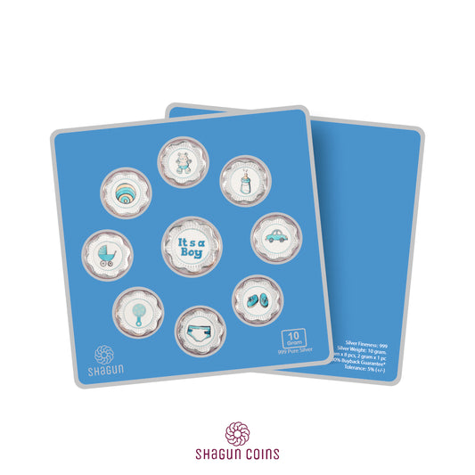 10g Silver Coin Set - Its A Baby Boy