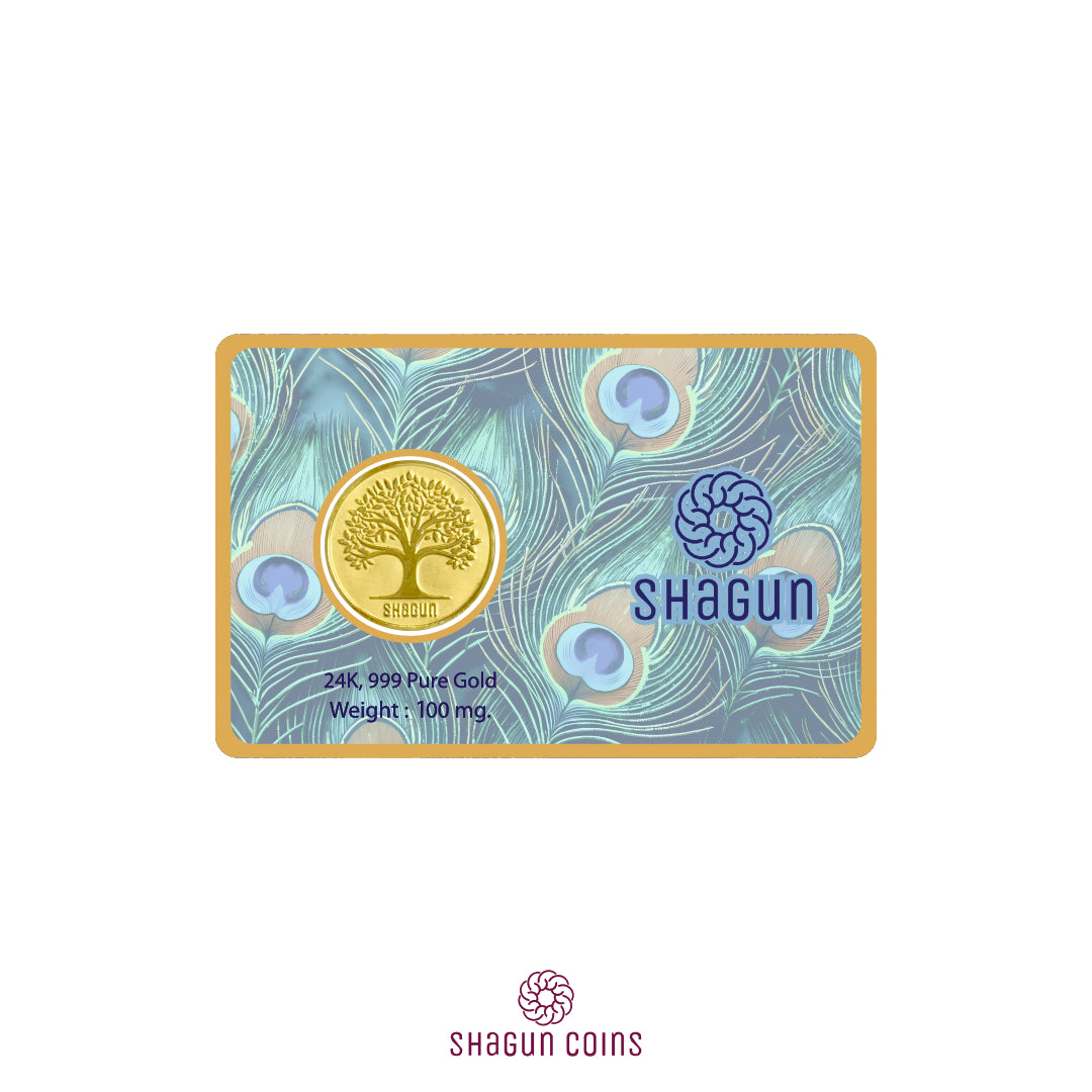 100mg Gold Coin - Krishna Ji