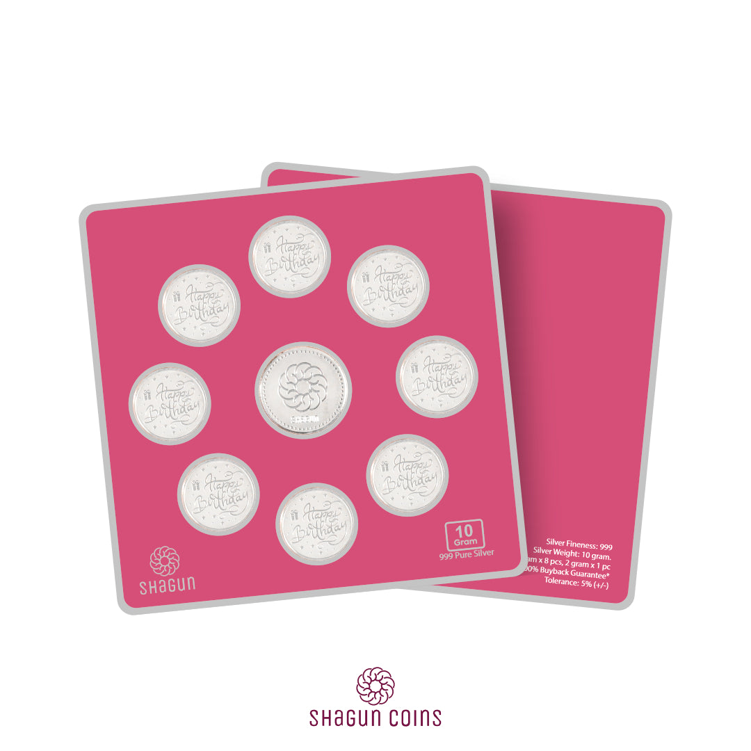 10g Silver Coin Set - Birthday