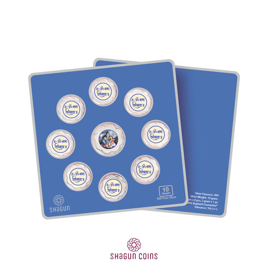 10g Silver Coin Set - Shiv Ji