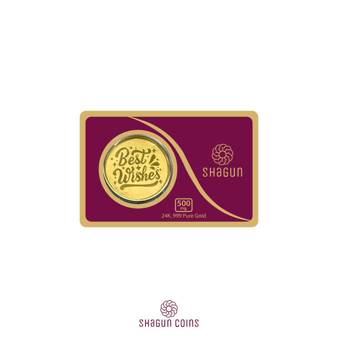 500mg Gold Coin - Best Wishes