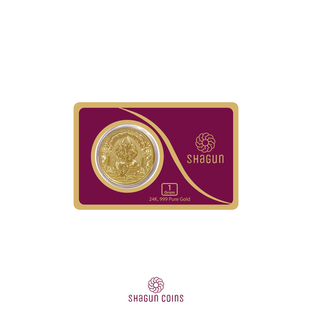 1 Gram Gold Coin - Ganesh Ji