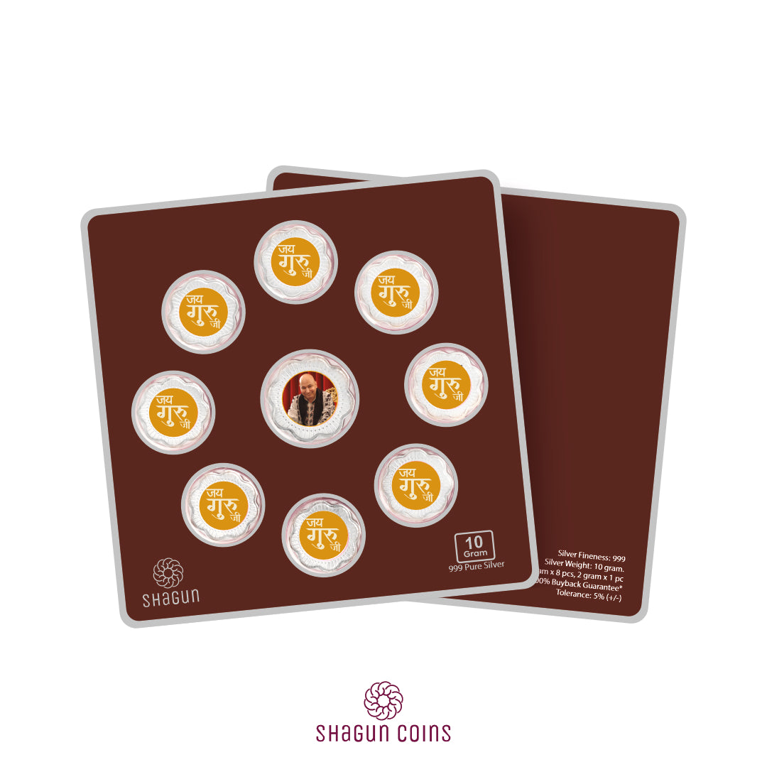 10g Silver Coin Set - Guru Ji