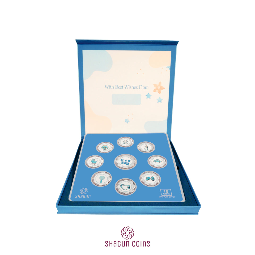 10g Silver Coin Set - Its A Baby Boy