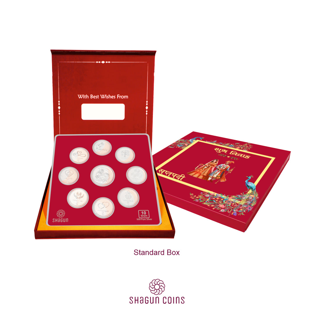 10g Silver Coin Set - Saptpadi
