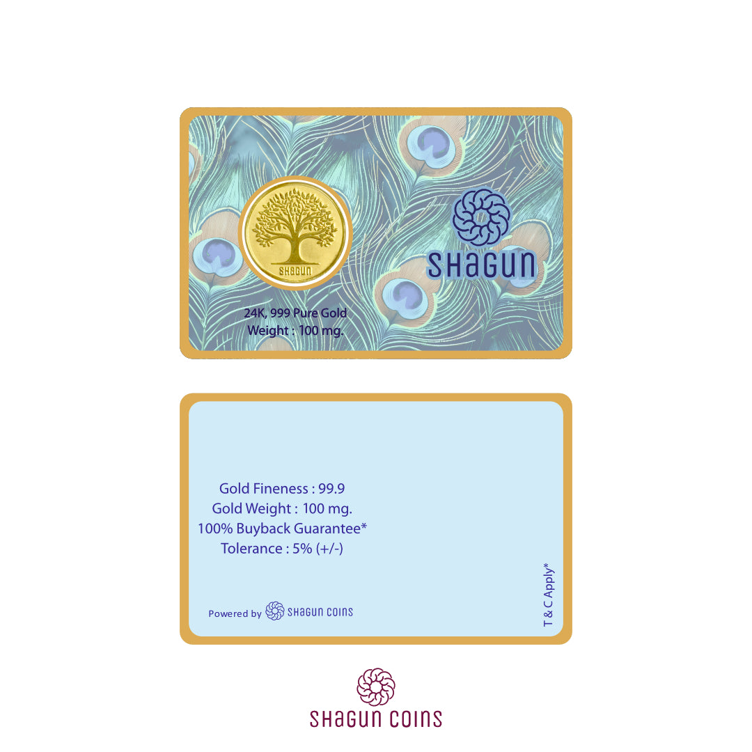 100mg Gold Coin - Krishna Ji