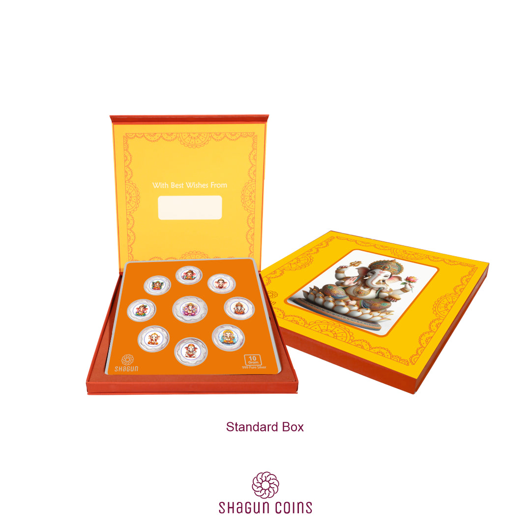 10g Silver Coin Set - Ganpati