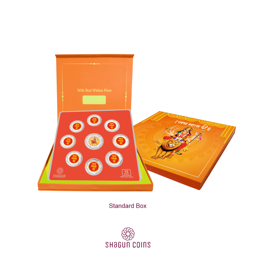 10g Silver Coin Set - Durga Mata