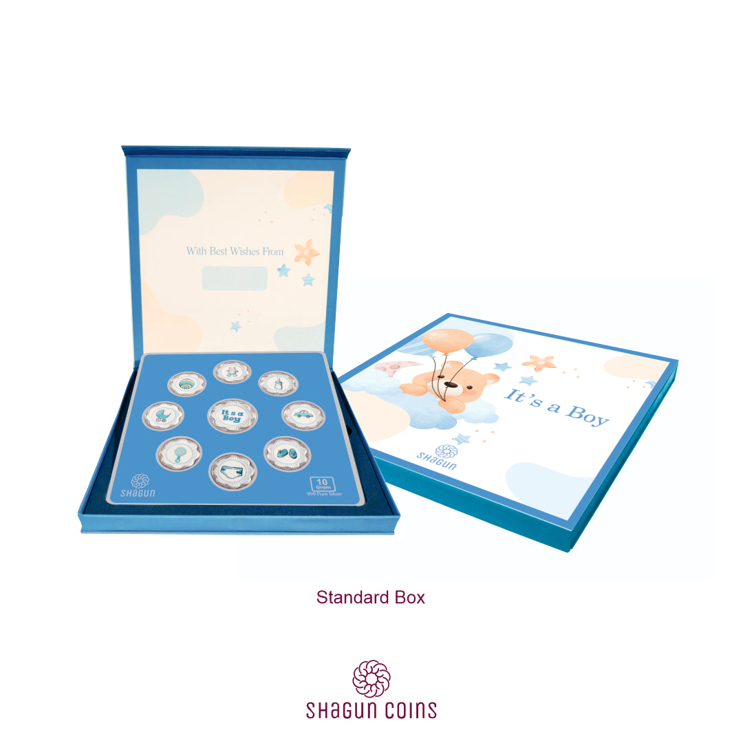 10g Silver Coin Set - Its A Baby Boy