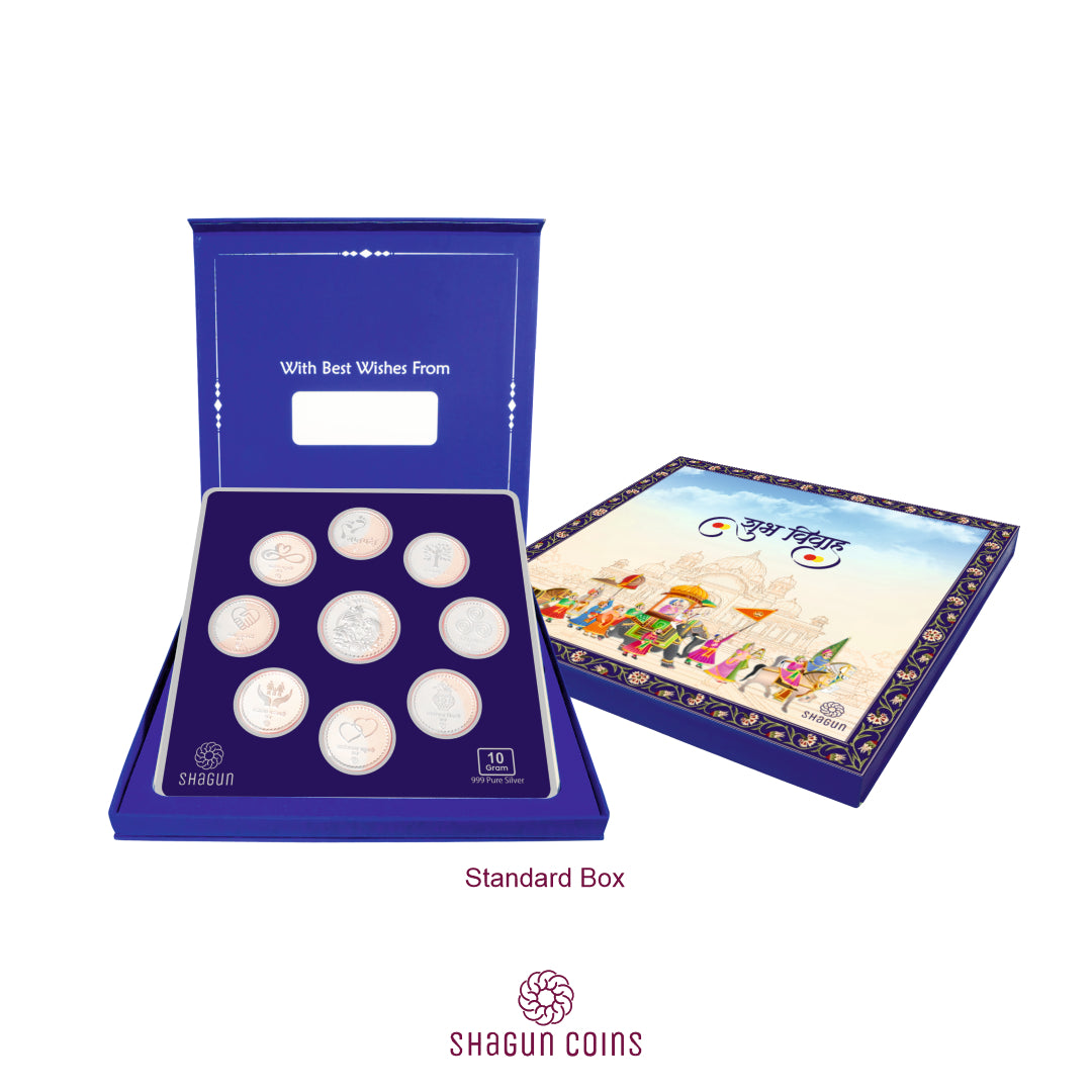 10g Silver Coin Set - Wedding Baarat