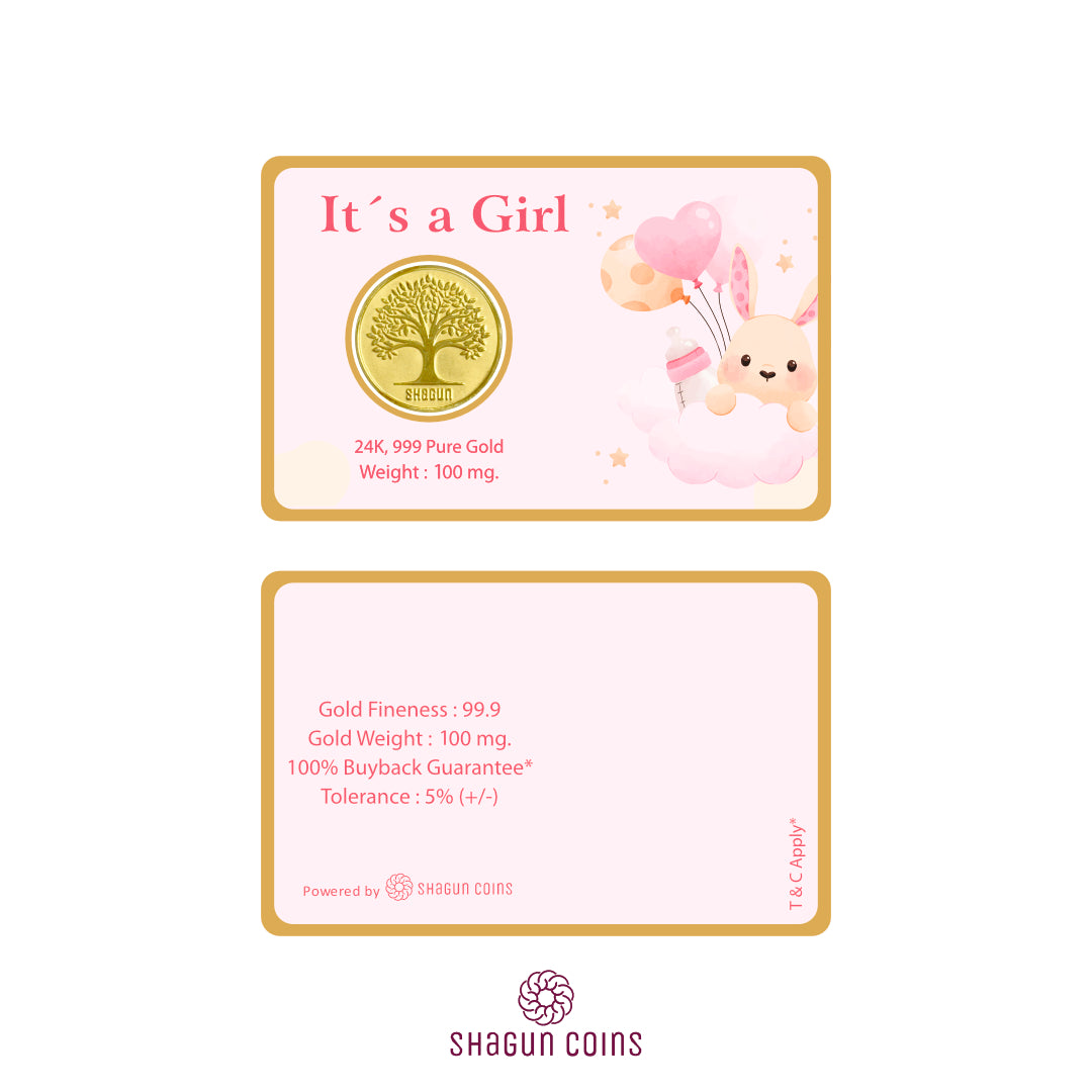 100mg Gold Coin - It's Girl