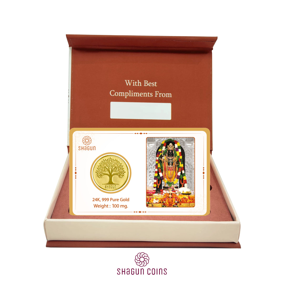 100mg Gold Coin - Ram Lalla Ji