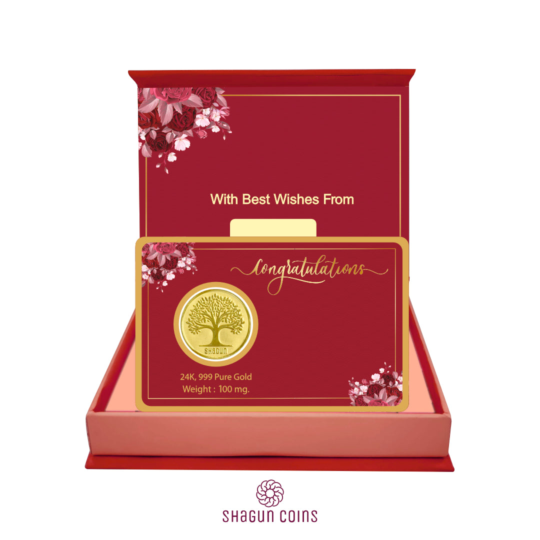 100mg Gold Coin - Congratulations
